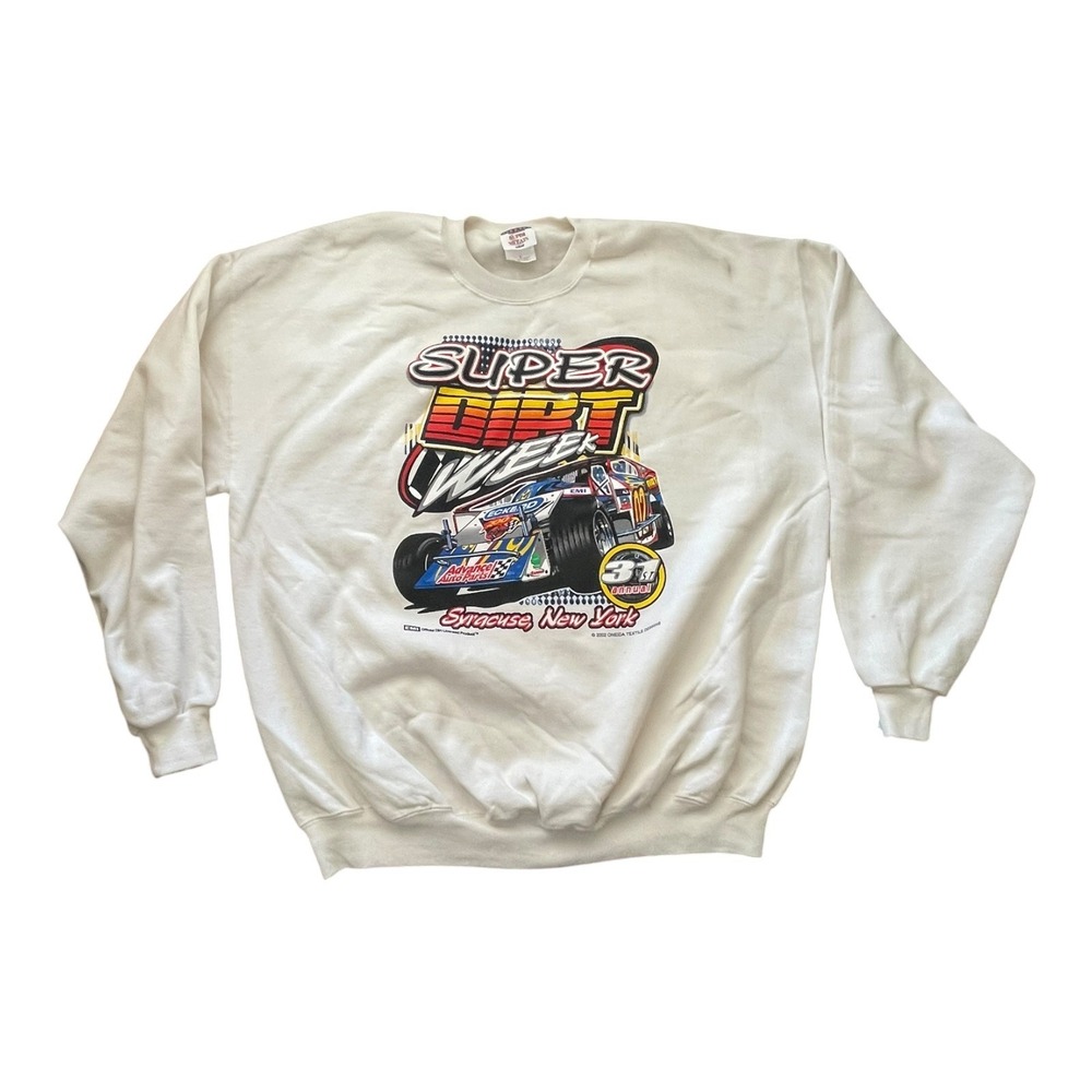 Vintage JERZEES Super Sweats Syracuse NYβ Super Dirt Week 2X Pullover Sweatshirt